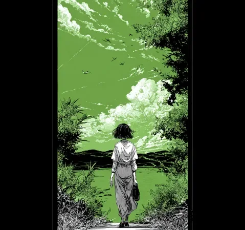 漫蛙下载漫画阅读界面展示，正在浏览在线漫画